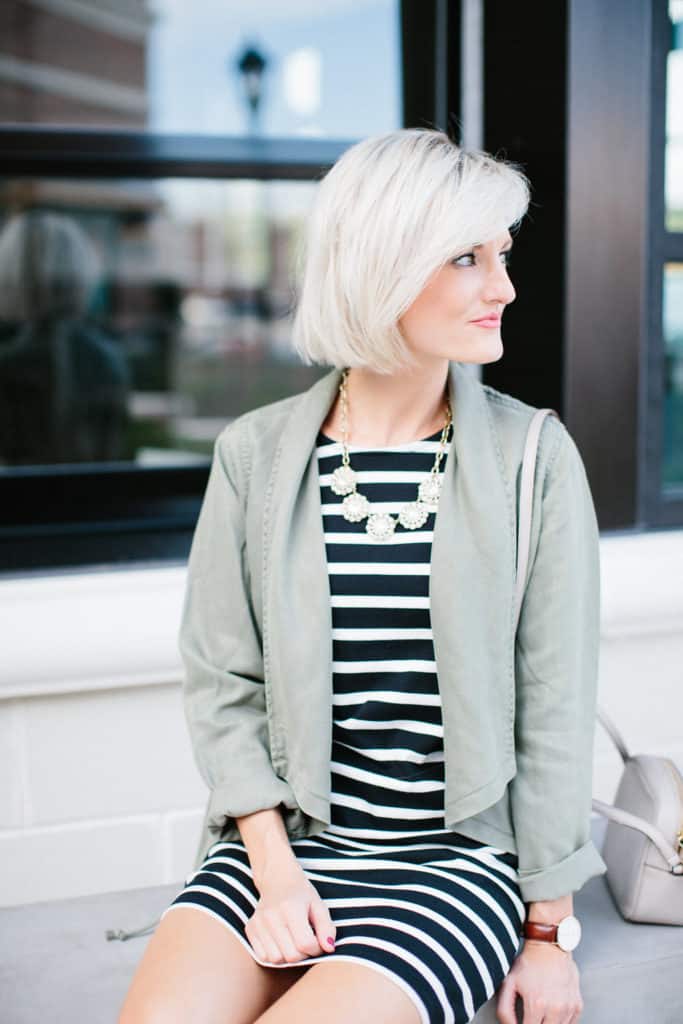 Striped Dress - Loverly Grey