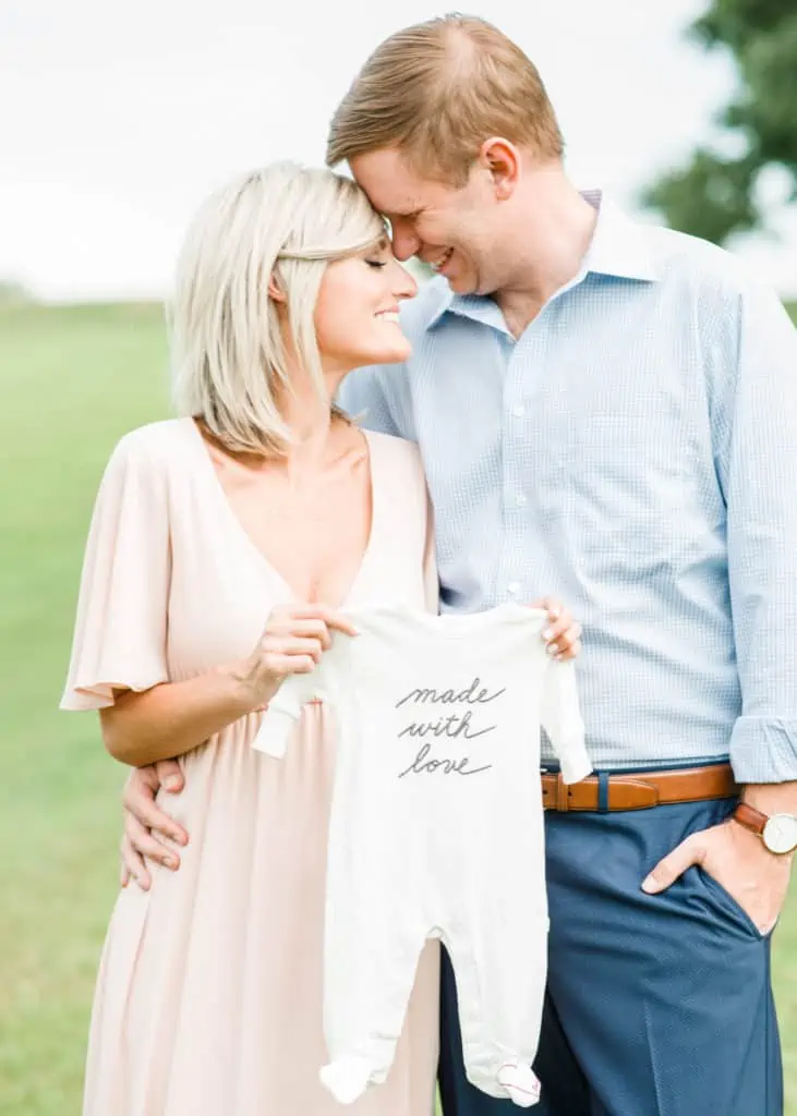 Grand Haven Beach Pregnancy Announcement Photos