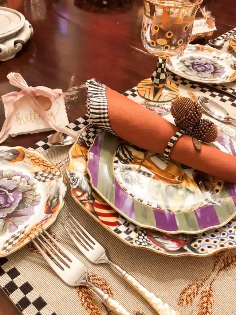 mackenzie-childs table place setting