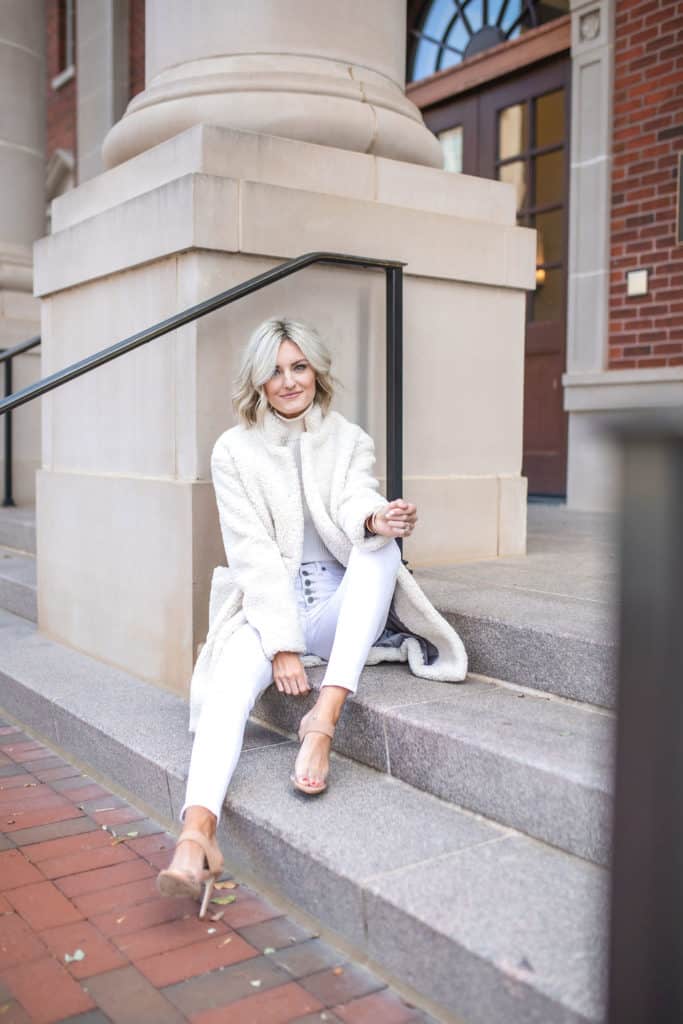 winter white velvet pants