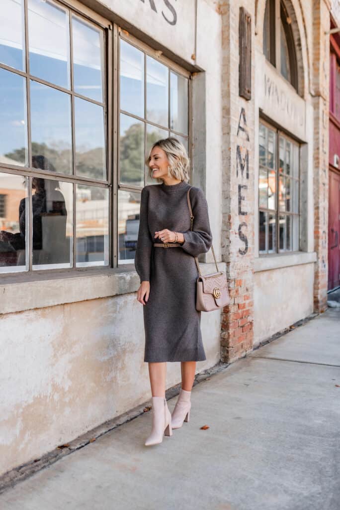 midi sweatshirt dress