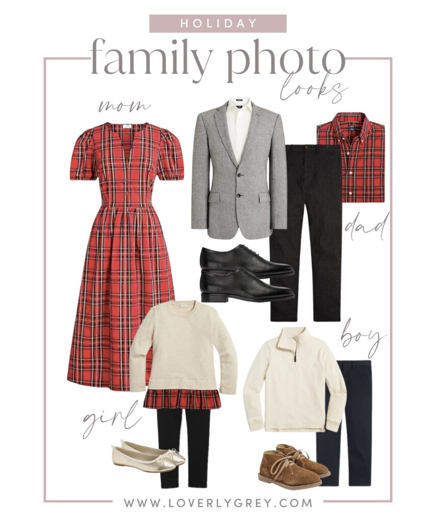 Outfit Ideas for Holiday Family Photos - Loverly Grey