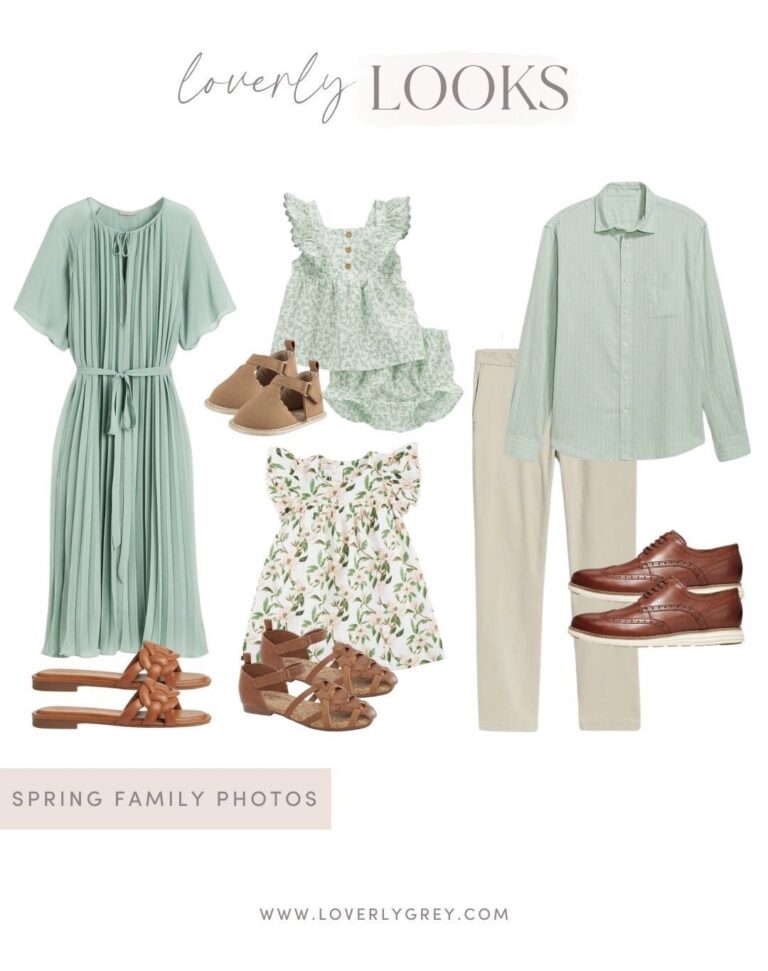 What to Wear for Spring Family Photos - Loverly Grey