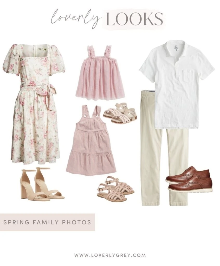 What to Wear for Spring Family Photos Loverly Grey